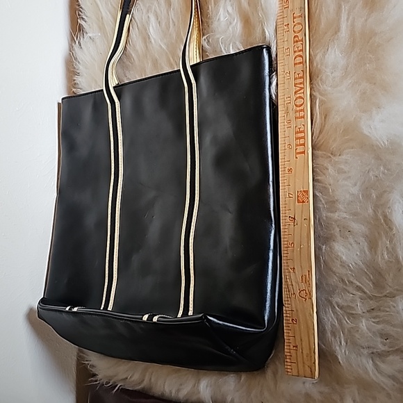 NEW Givenchy Perfume classy black and gold tone tote inside lined vegan leather - Picture 9 of 13